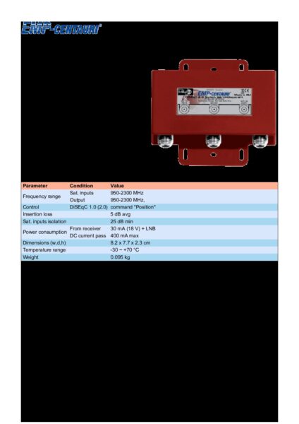 Tehnicni list DiSEqC P.162 IW pdf