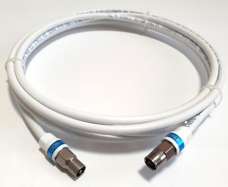 TV kabel, koaksialni, visoko kvalitetni podaljšek IEC ženski ravni-IEC moški ravni impedance 75 Ω
