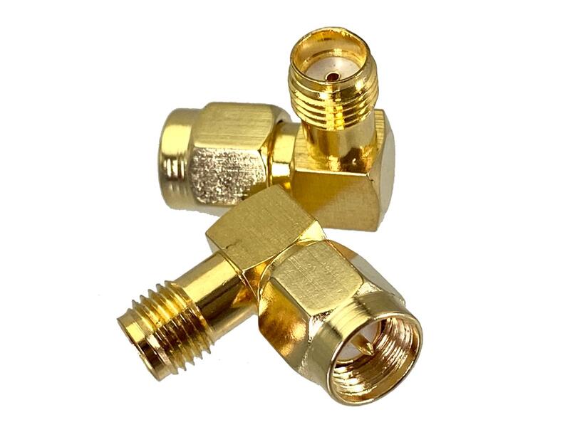 Adapter SMA ženski na SMA moški kotni