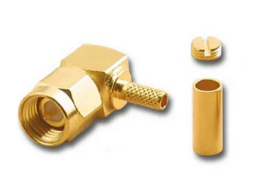 Crimp konektor SMA moški kotni RG58